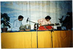 (Bild: 29) Besk av 2 indiska musiker p hsten 1987. 