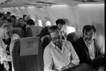 (Bild: 9) Resan till Ungern brjade p  skolan 18.4.1993. Inne i flygplanen.