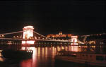 (Bild: 89) Finska linjen i Ungern 1993-04. Sista nattens vy ver Donau.