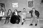(Bild: 4) Julfest 1993-12. Deltagarna Marita Krkk, Sari Suronen, Leila Blomerus, Aulis Vuopionper och Ari Niemi