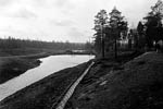 (Bild: 15) Kopparverket i Riddarhyttan 28.4.1992. En av dammarna p omrdet.